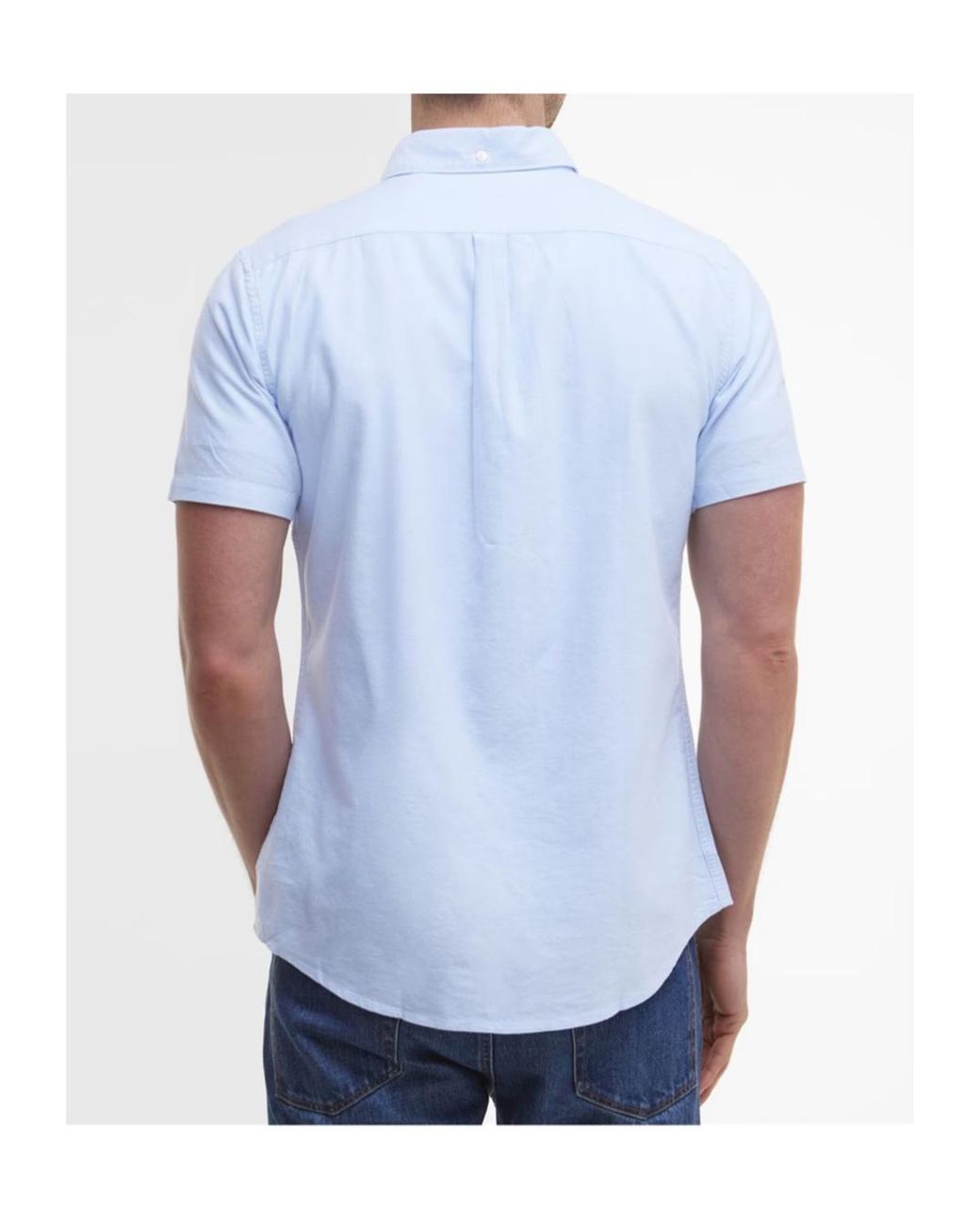 Barbour Blue Logo Short-Sleeved Shirt for men