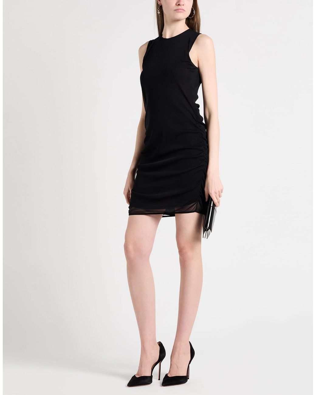 Saint Laurent Black Slim Sleeveless Dress
