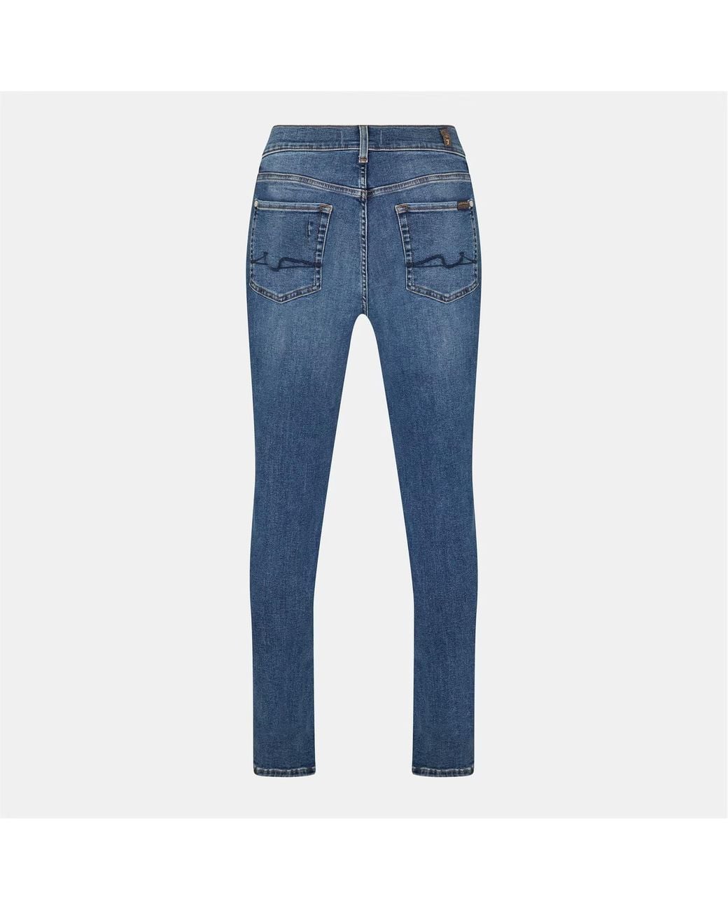 7 For All Mankind Blue Stretch Jeans for men