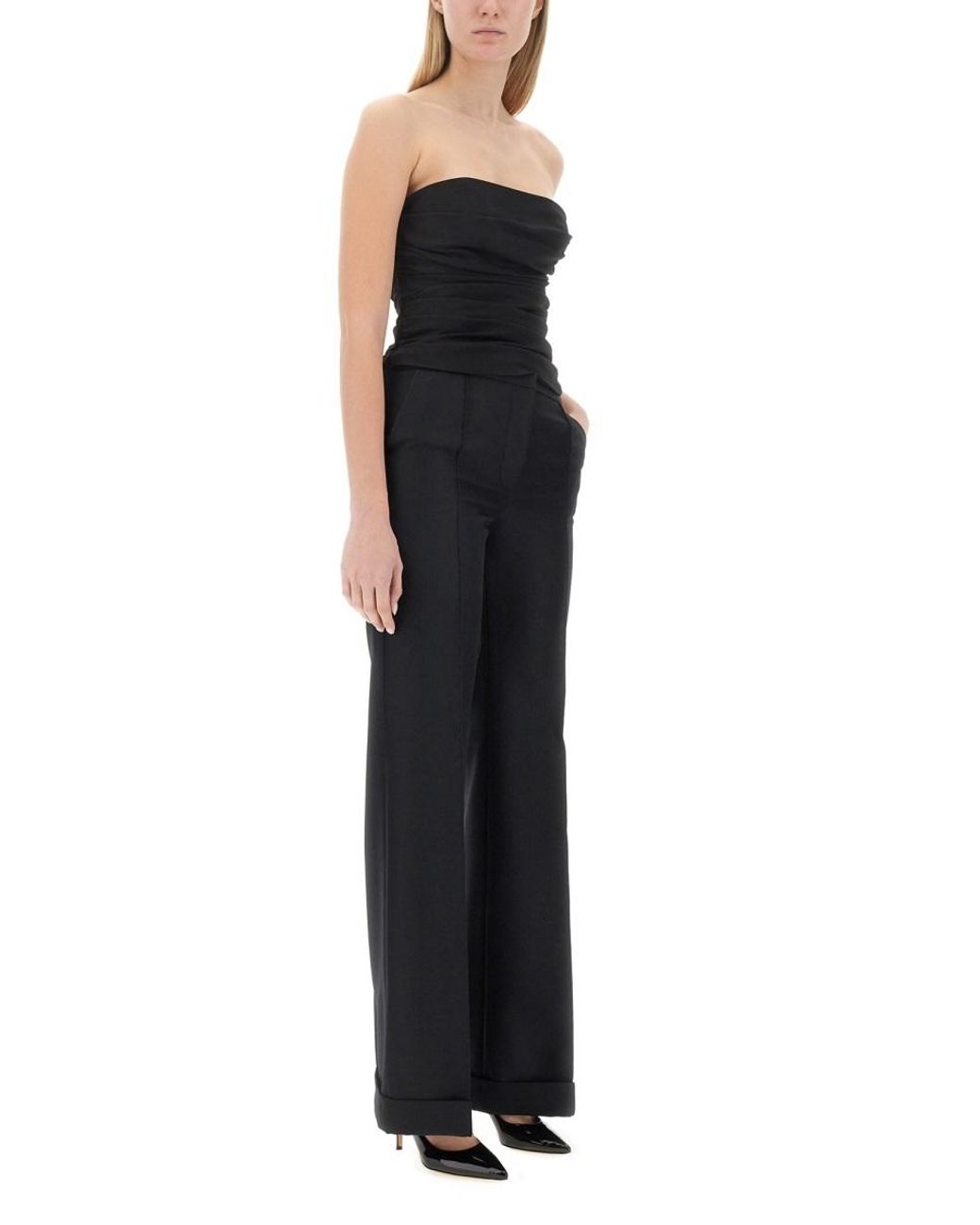 Moschino Black Draped Top