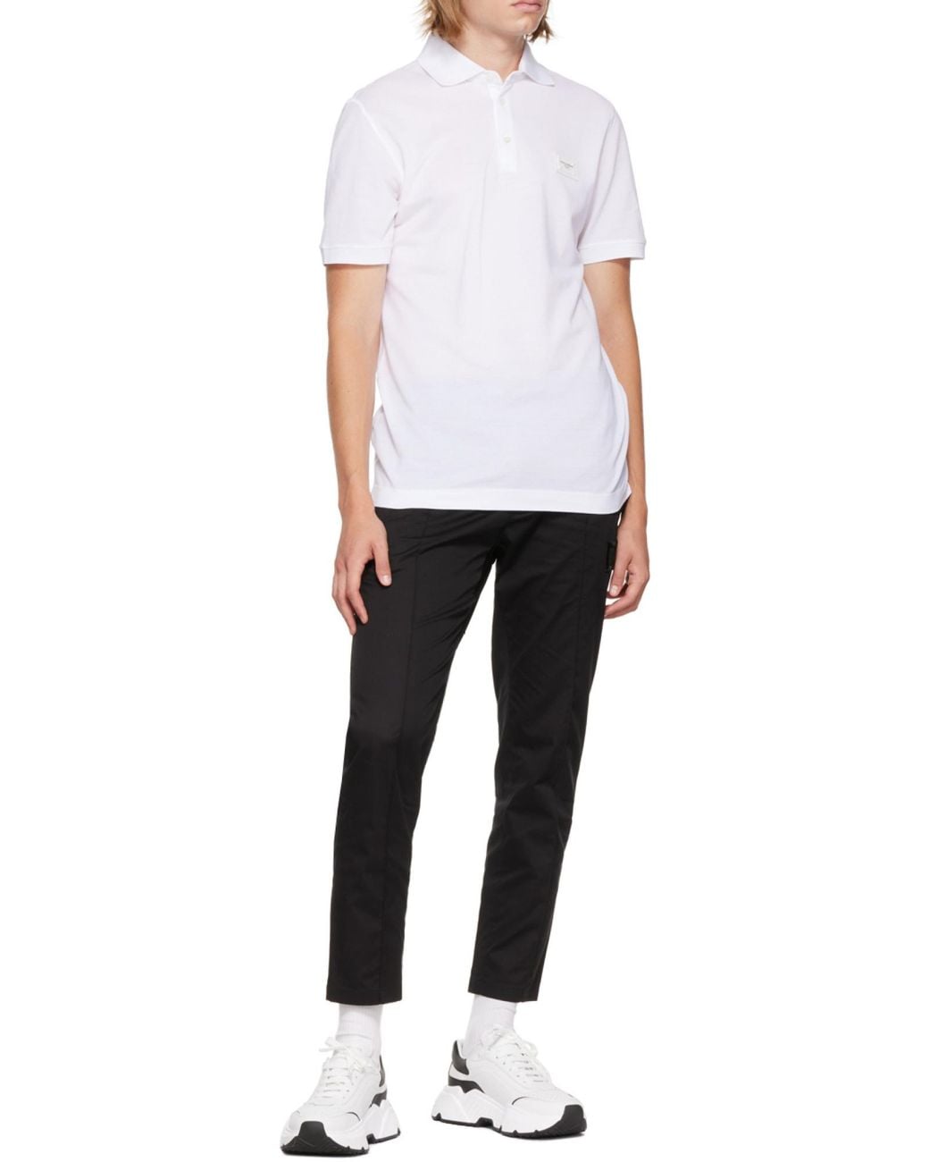 Dolce & Gabbana White Splicing Casual Sneakers for men