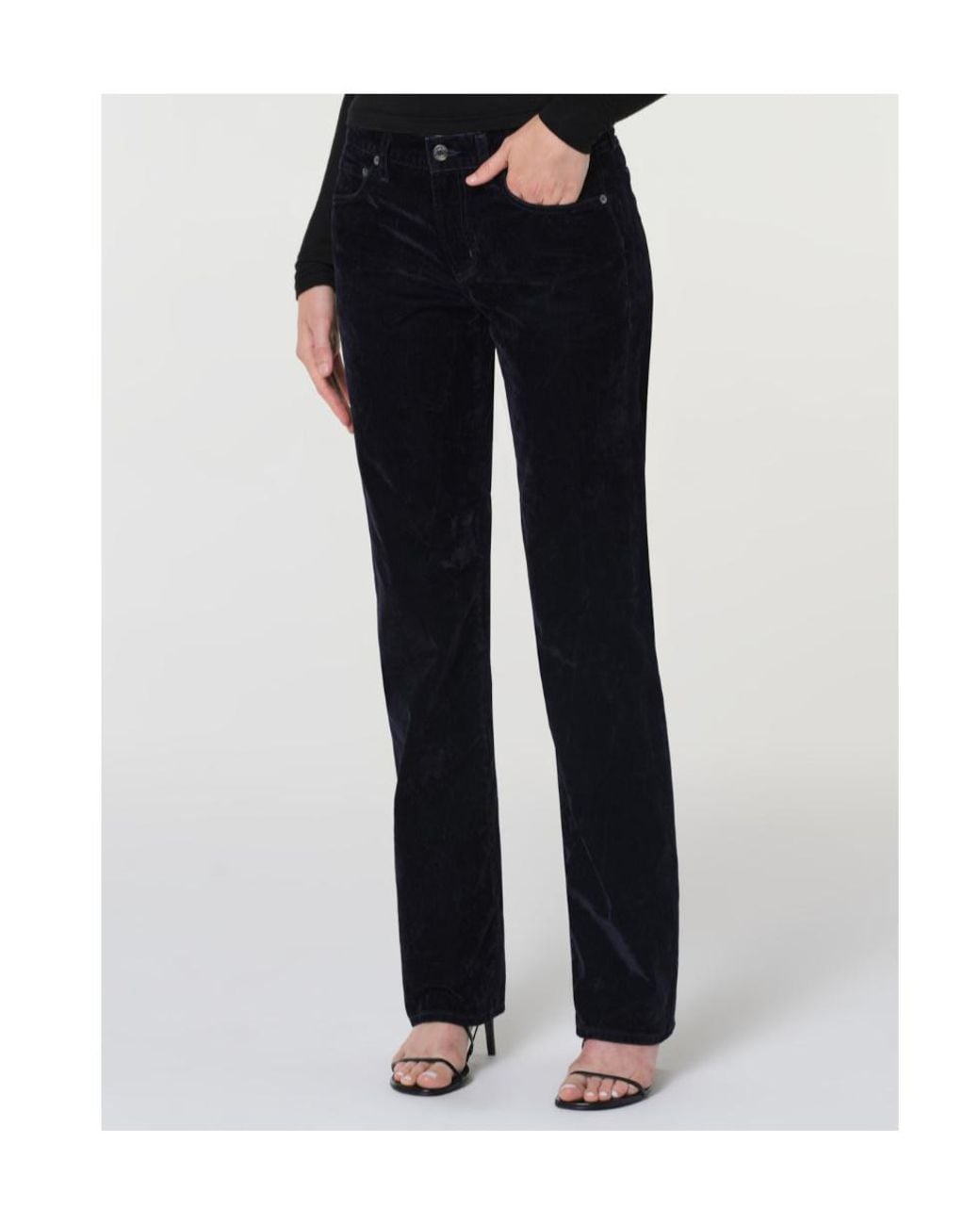Agolde Blue Low Rise Slim (Velvet)