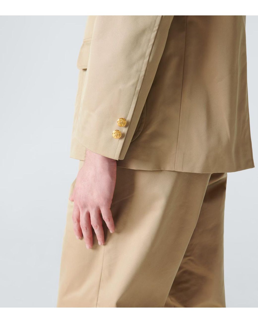 Junya Watanabe Natural X Brooks Brothers Single-Breasted Blazer for men