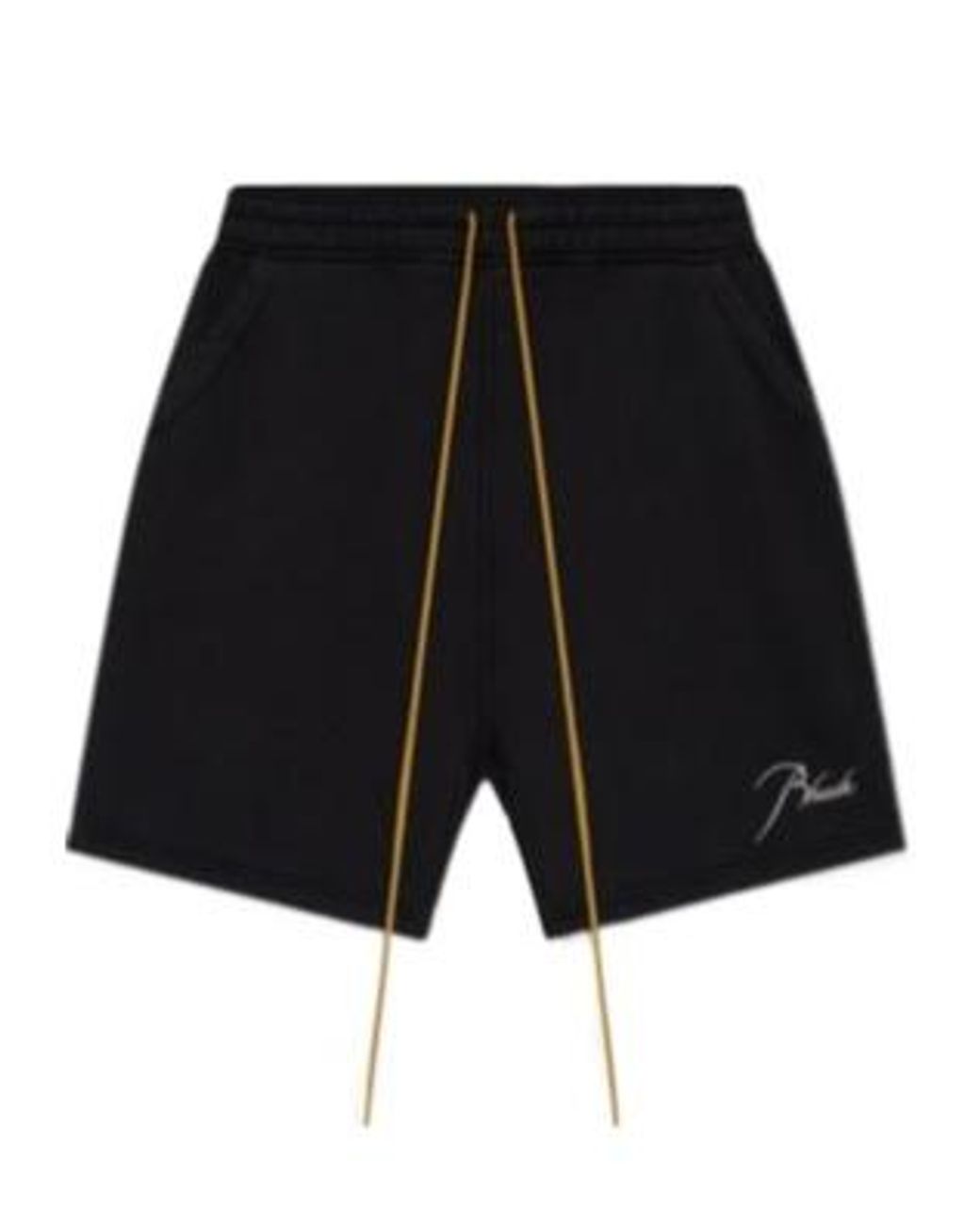 Rhude Black Classique Logo Sweatshorts for men