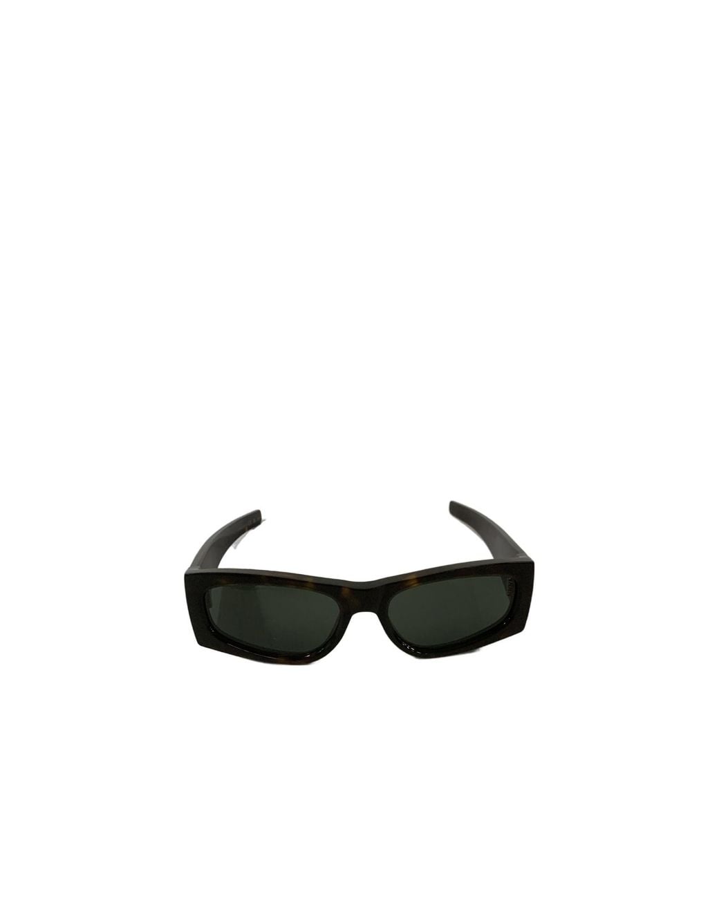 Saint Laurent White Eyewear Rectangular Frame Sunglasses