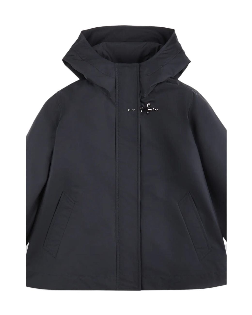 Fay Blue Drawstring Hooded Jacket