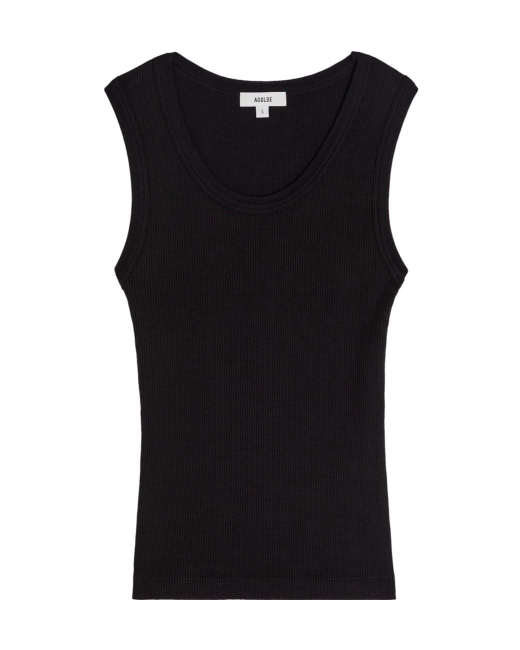 Agolde Black Ribbed Medium-Weight Vest