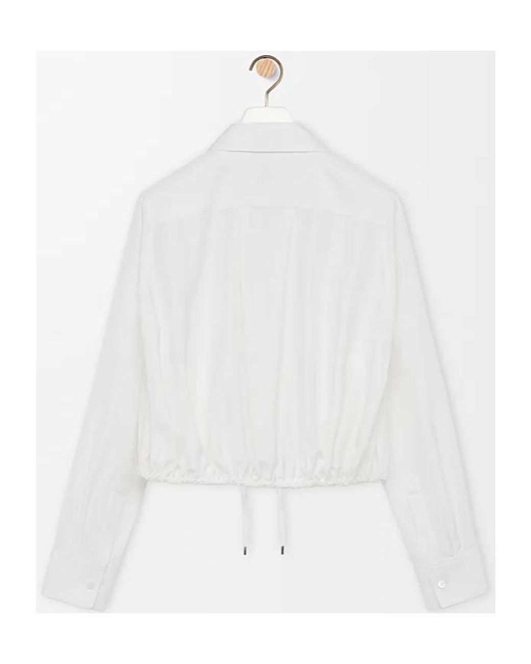 Loewe White Long-Sleeved Buttoned Shirt