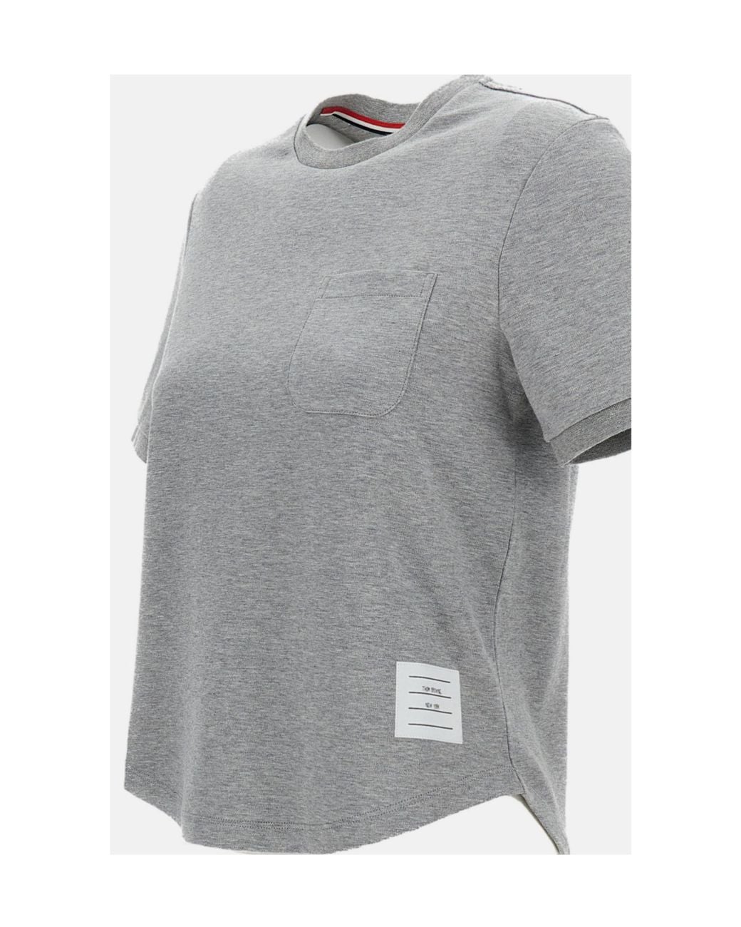 Thom Browne Gray Milano Pocket Crewneck T-Shirt