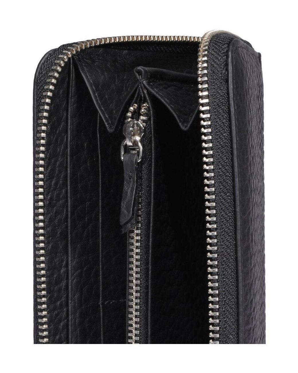 Orciani Gray Logo Plaque Wallet