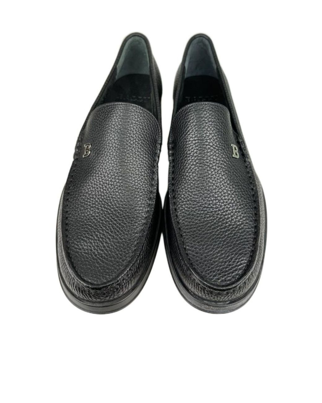 Bally Gray Logo Business Casual Shoes for men