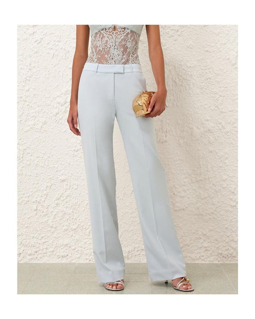 Zimmermann White Belt Loops Slacks