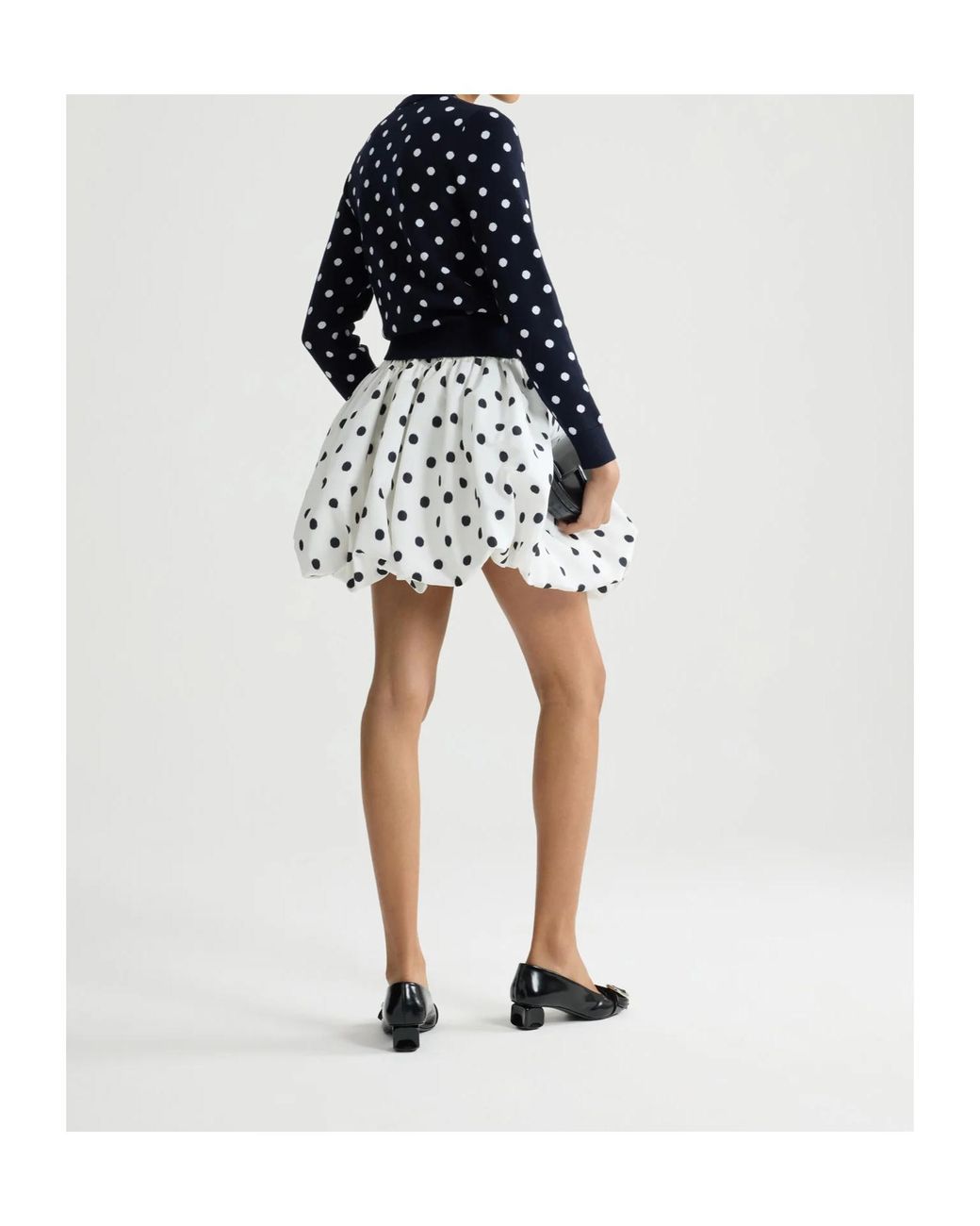 Patou White Elasticated Bloomer Mini A-Line Skirt