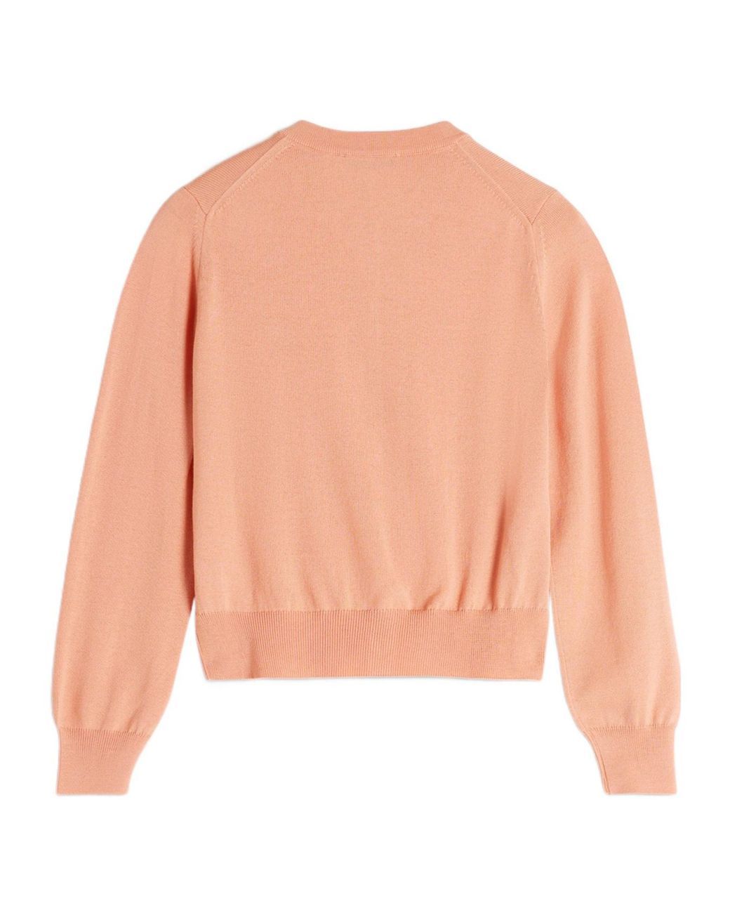 Maison Kitsuné Pink Bold Fox Head Patch Regular Cardigan
