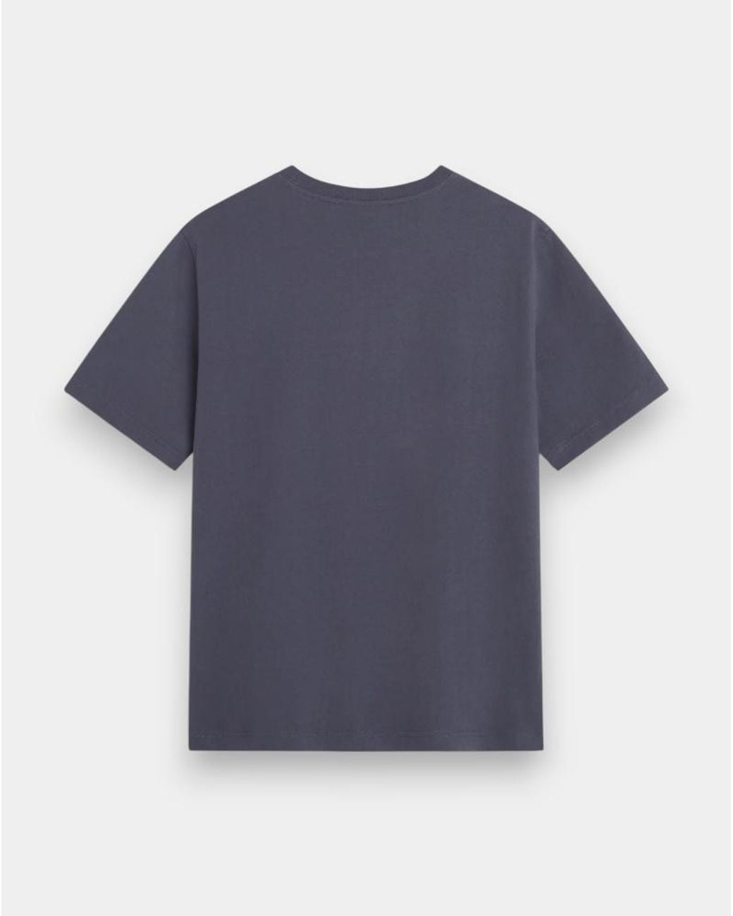Maison Kitsuné Blue Maison Kitsuné Dressed Fox Crewneck T-Shirt for men