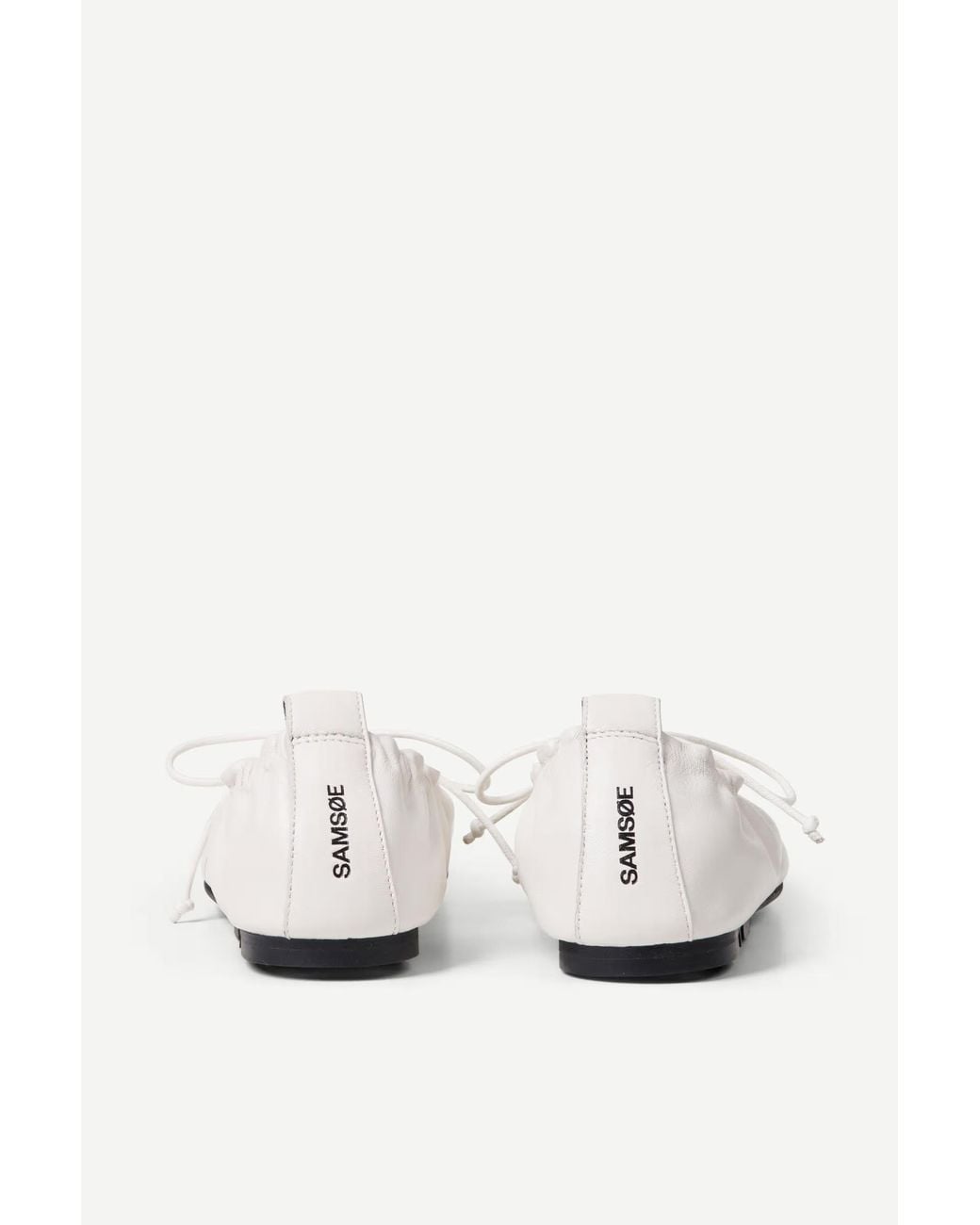 Samsøe & Samsøe White Samsøe Samsøe Salilli Laced Ballerinas