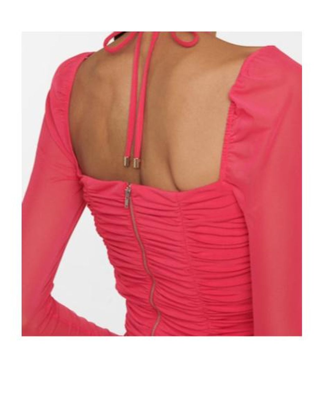 Self-Portrait Red Stretch-Jersey Top