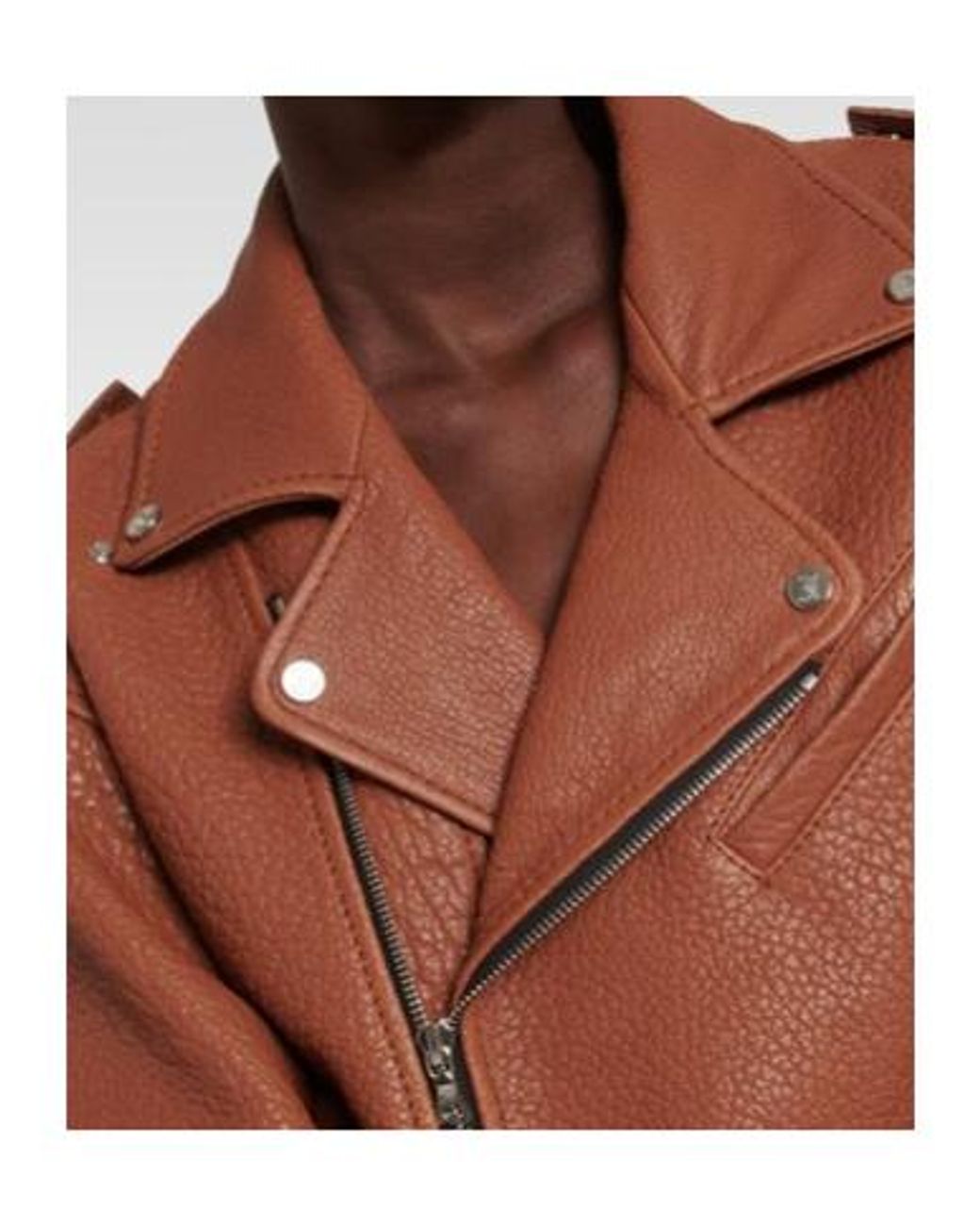 David Koma Brown Oversized Leather Jacket
