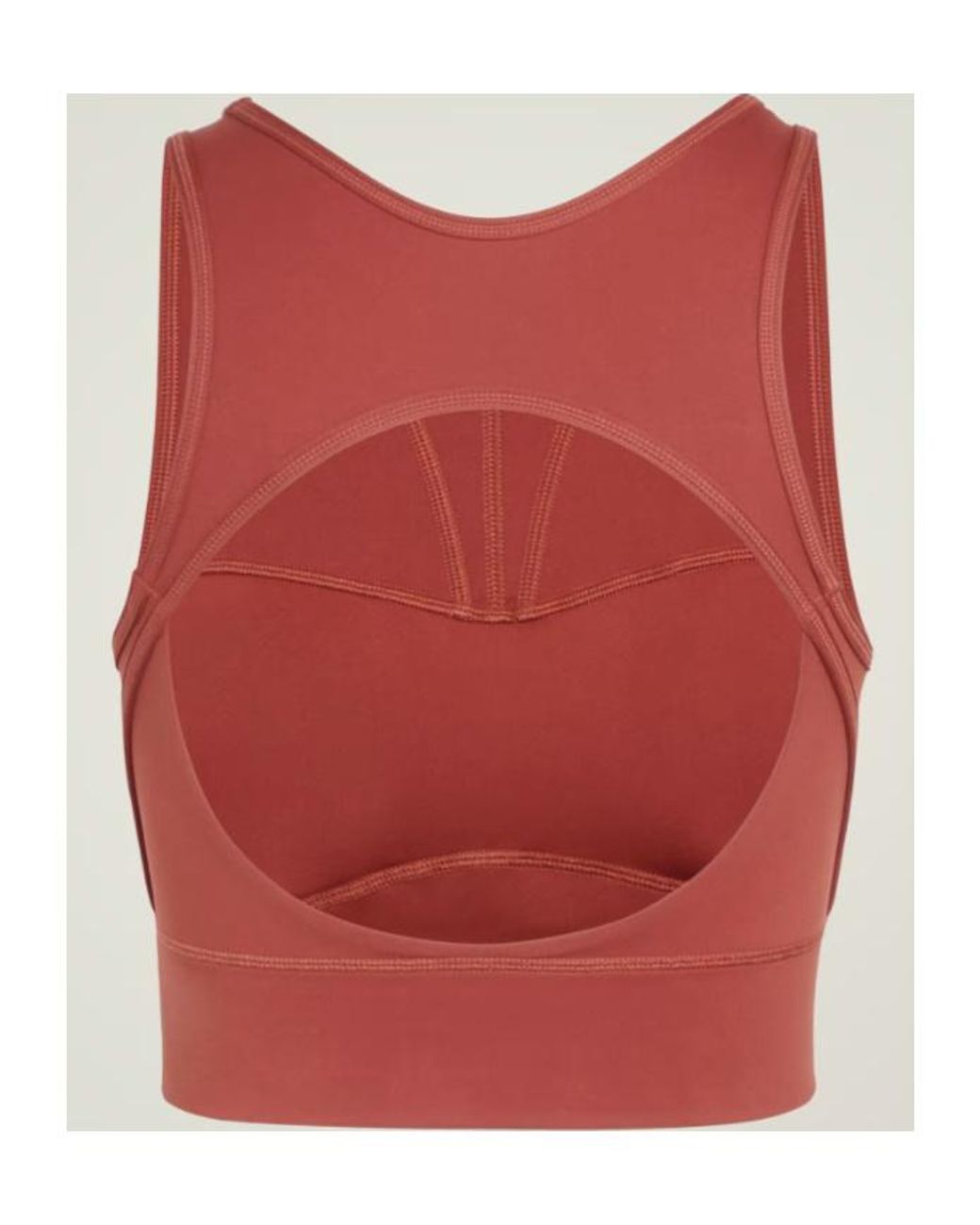 Adidas By Stella McCartney Red Training Crop Top