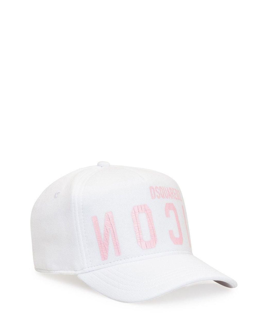 DSquared² White Logo-Print Baseball Cap for men