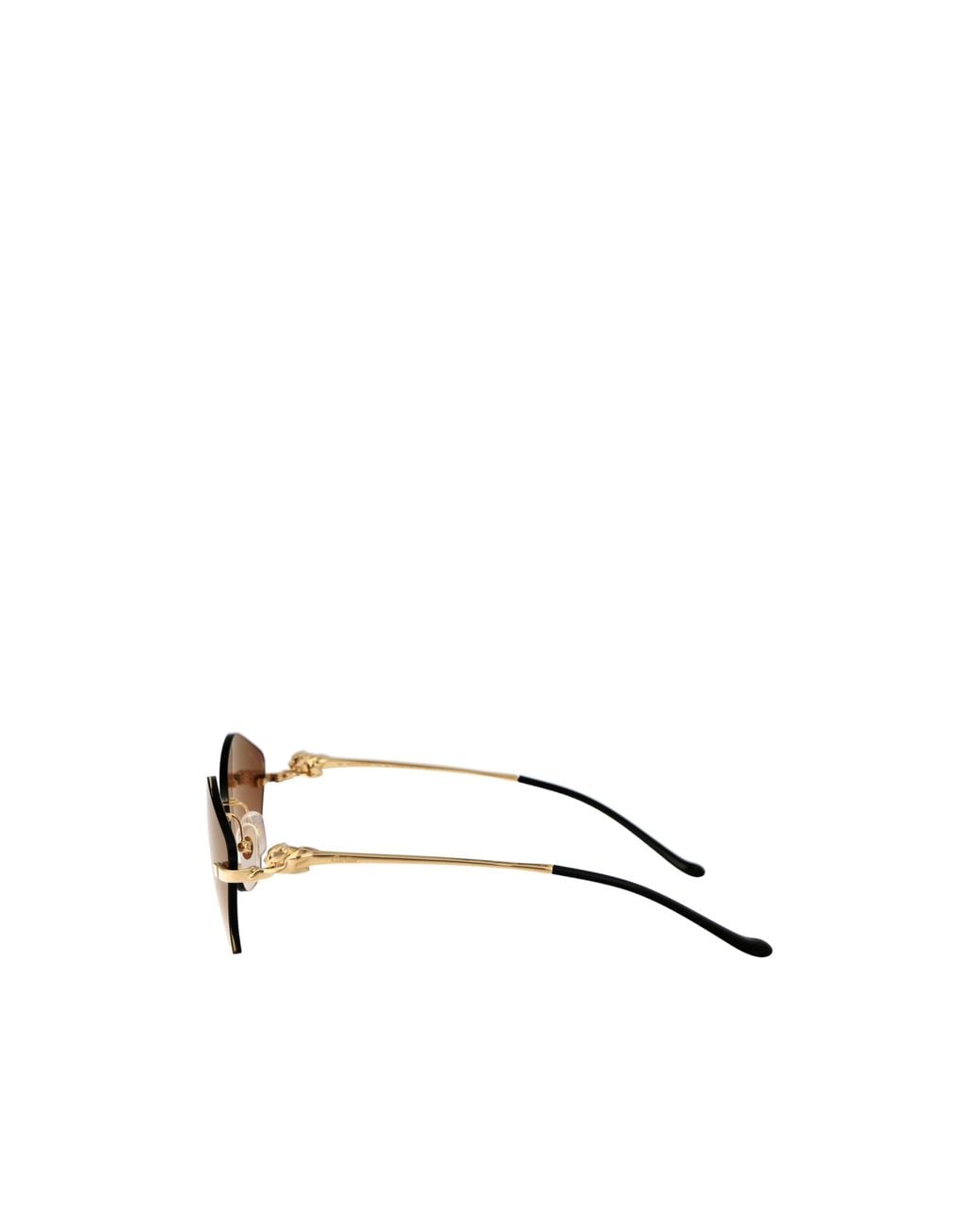 Cartier Multicolor Geometric Frame Sunglasses