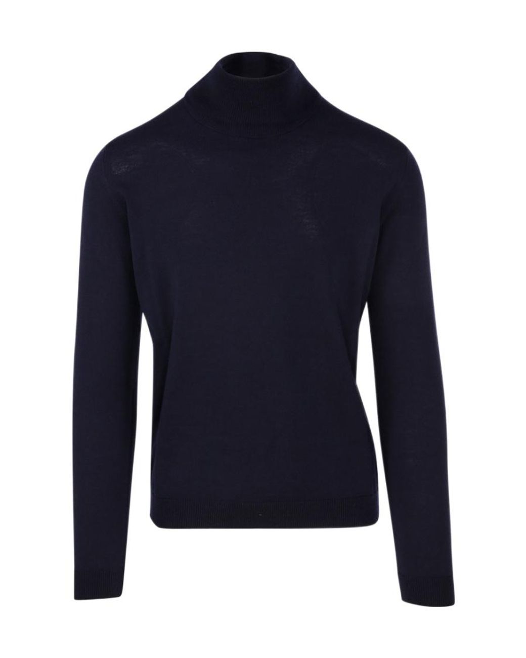 Roberto Collina Blue High-Neck Long-Sleeved Sweater for men