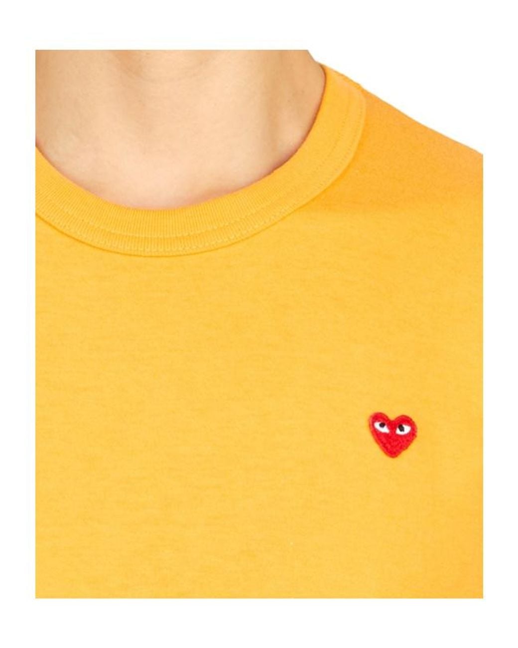 COMME DES GARÇONS PLAY Yellow Short-Sleeved T-Shirt