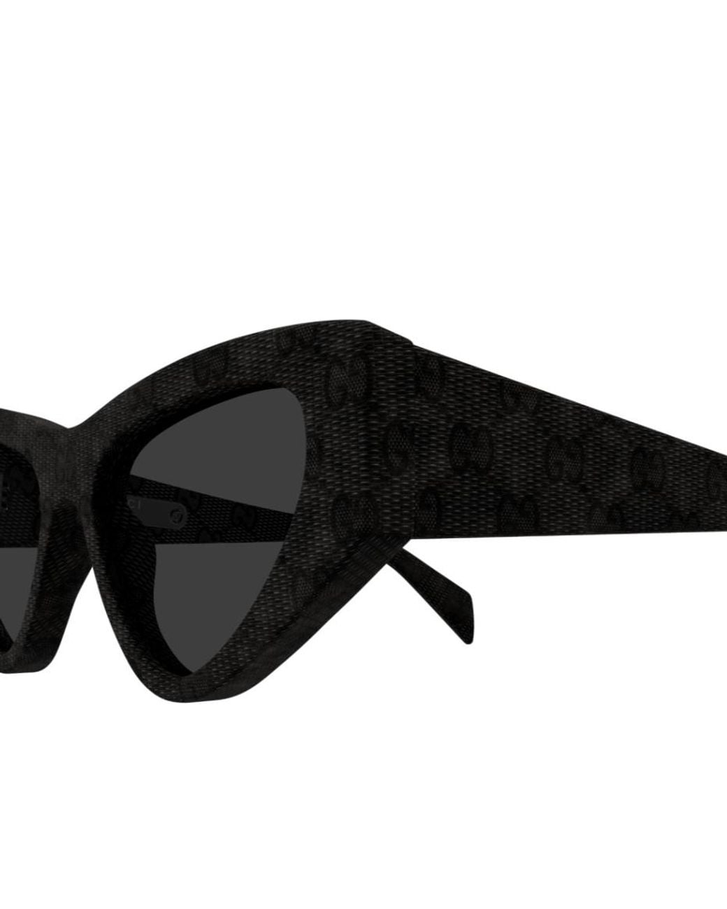 Gucci Black Eyewear Cat-Eye Frame Sunglasses