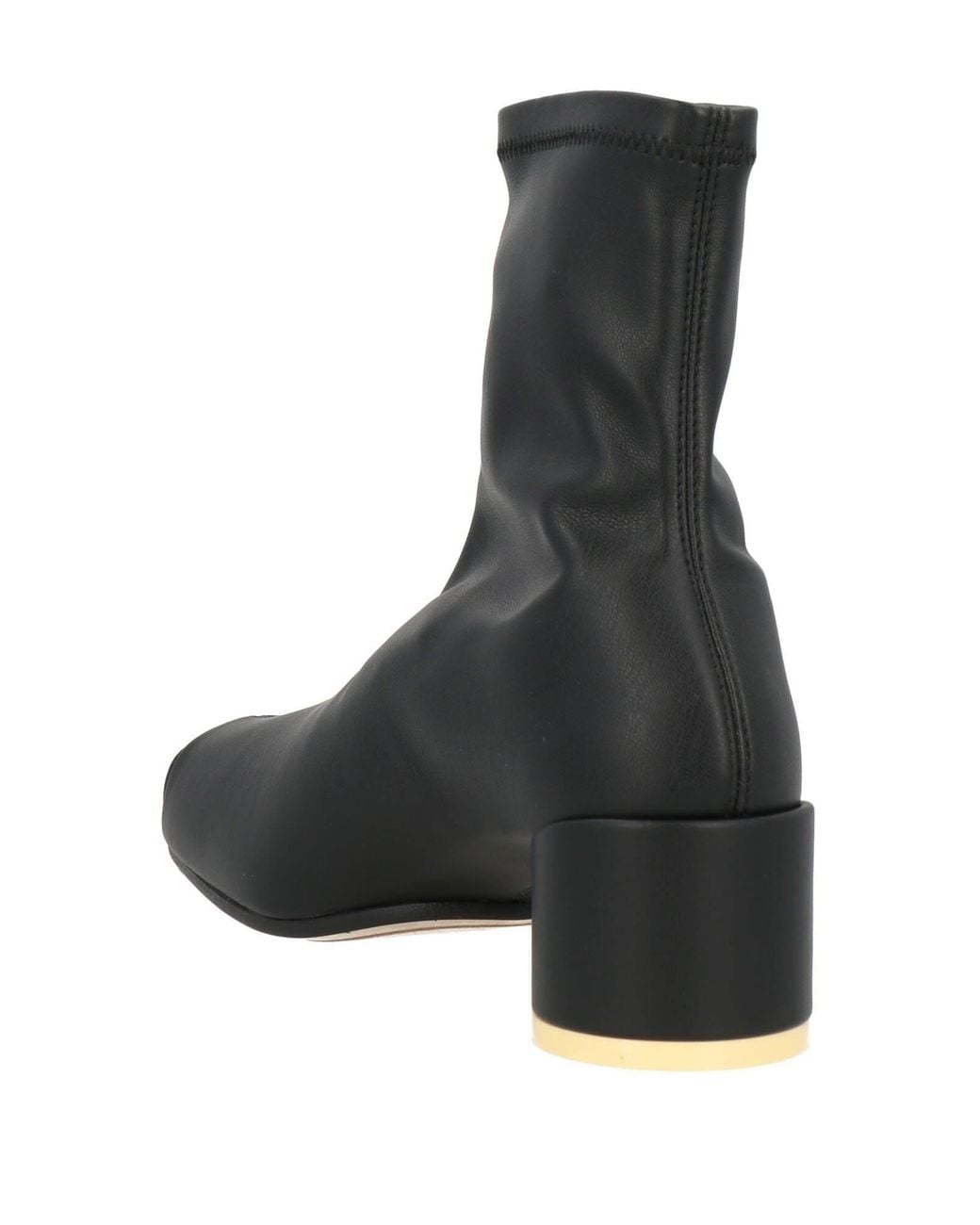MM6 by Maison Margiela Black Square Toe Ankle Boots