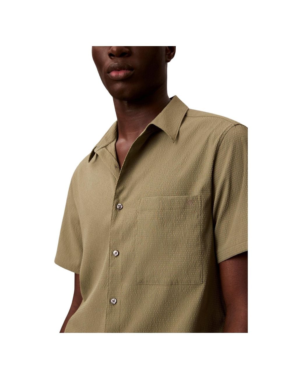 Calvin Klein Green Shortsleeve Shirt for men