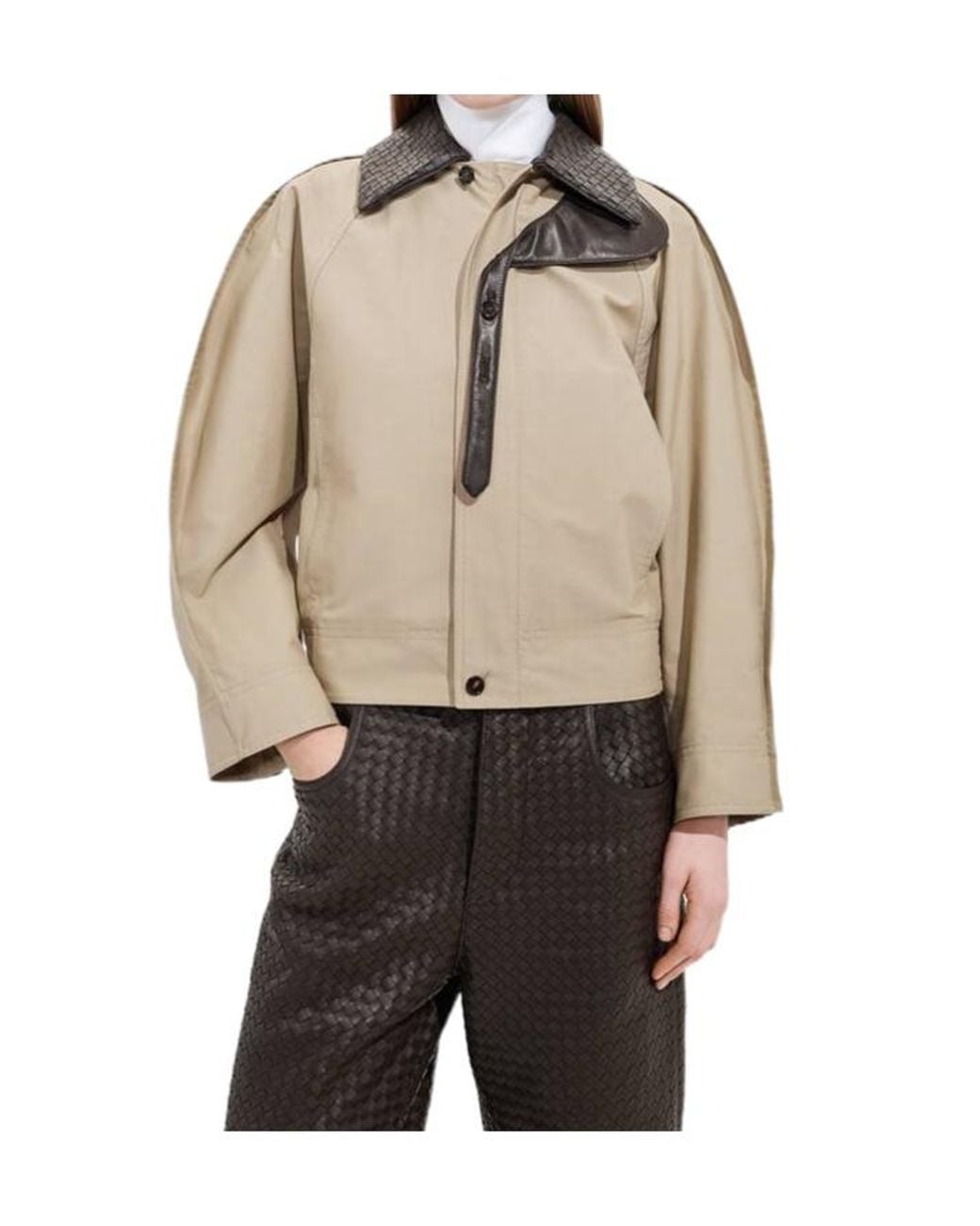 Bottega Veneta Green Relaxed Fit Lightweight Jacket