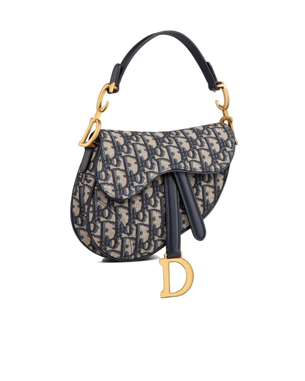 Dior Black Mini Saddlebag With Strap