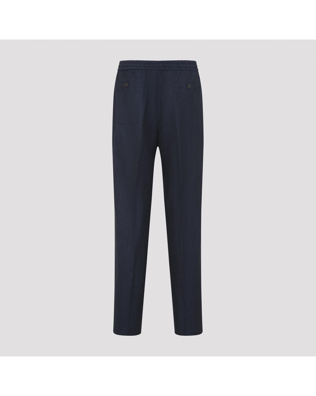 Etro Blue Drawstring Tapered Leg Trousers for men