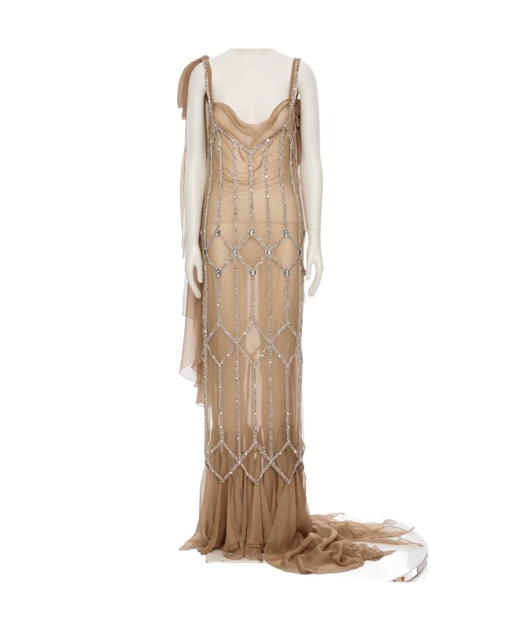 Valentino Natural Suspender Dress