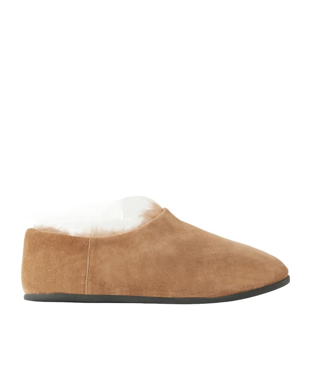 Christen Brown Suede Slippers