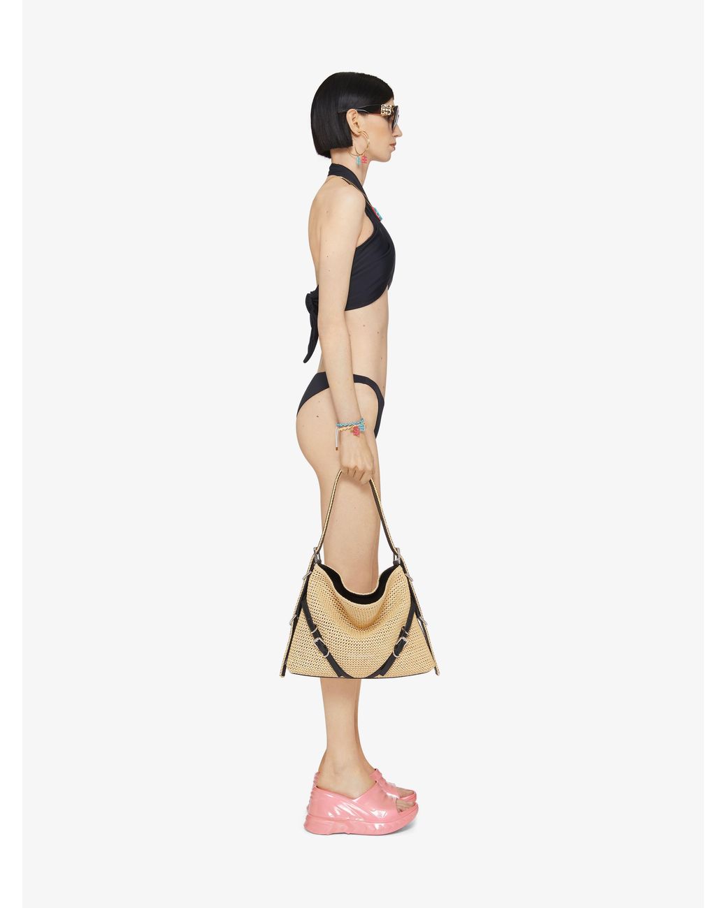 Givenchy Black Logo Plaque Swimsuit Bottom