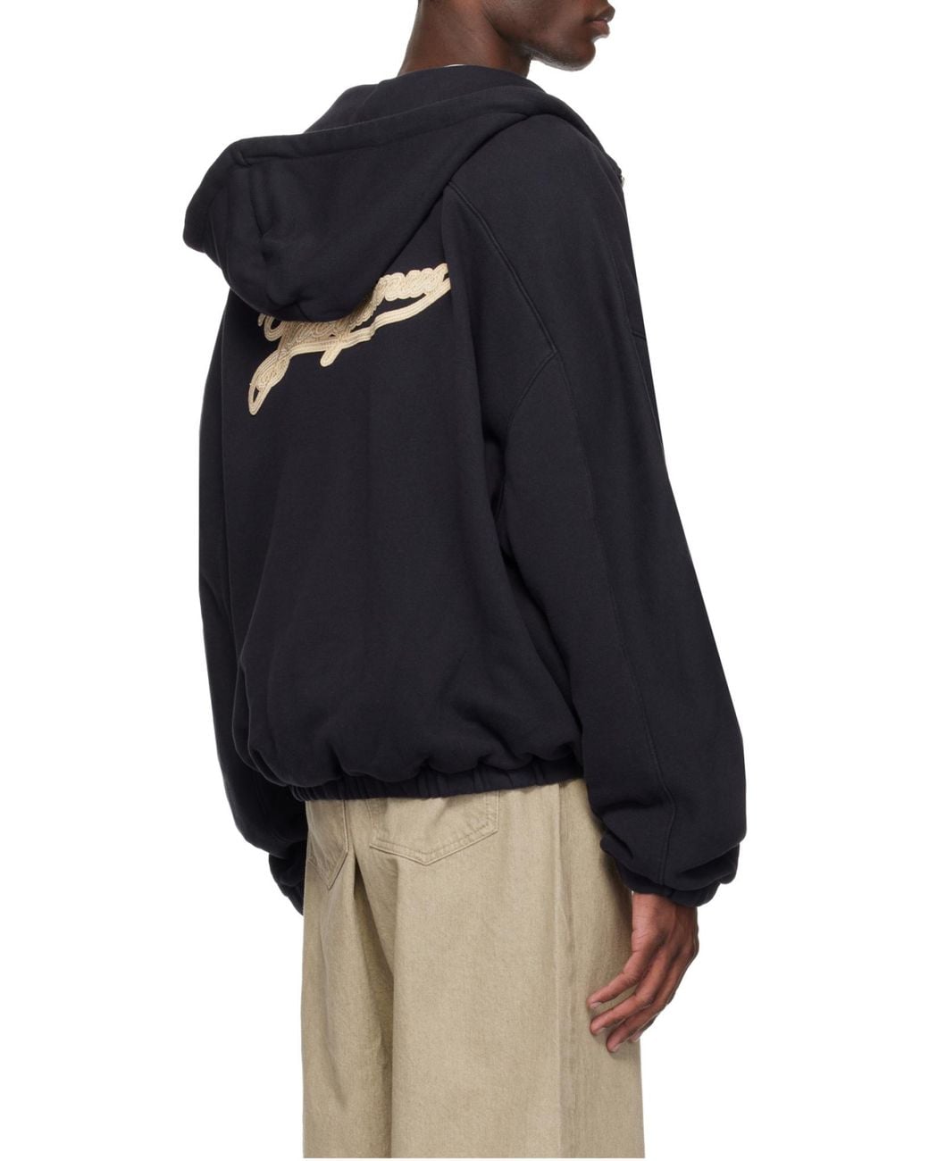 Jacquemus Blue The Torneo Zip-Up Hoodie for men