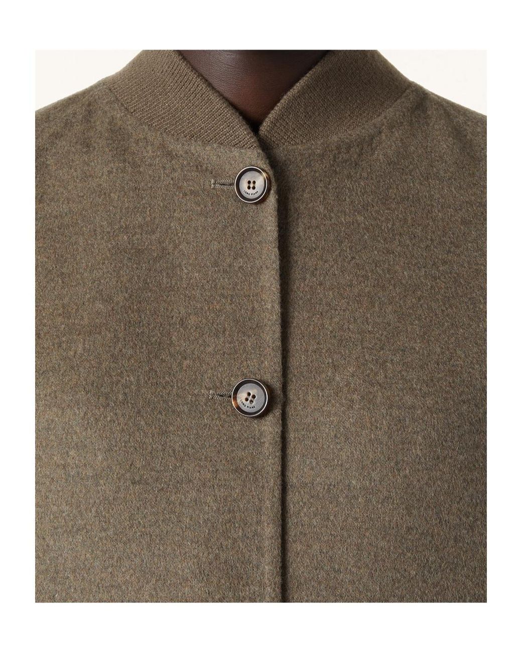 Loro Piana Brown Long Sleeve Buttoned Coat