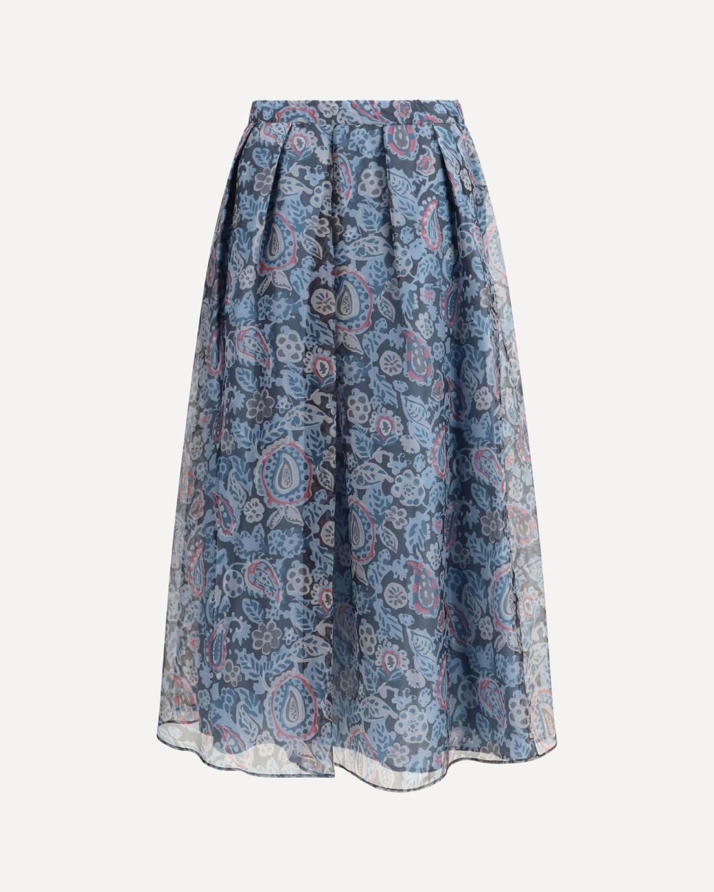 Weekend by Maxmara Blue Paisley-Print Skirt
