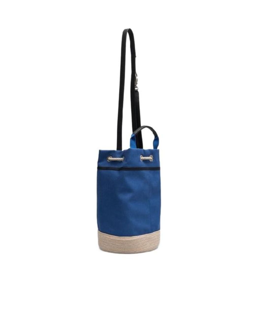 Loro Piana Blue Logo Bucket Bag