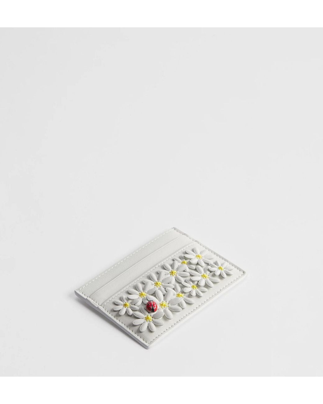Dior White Jardin Freesia Card Holder