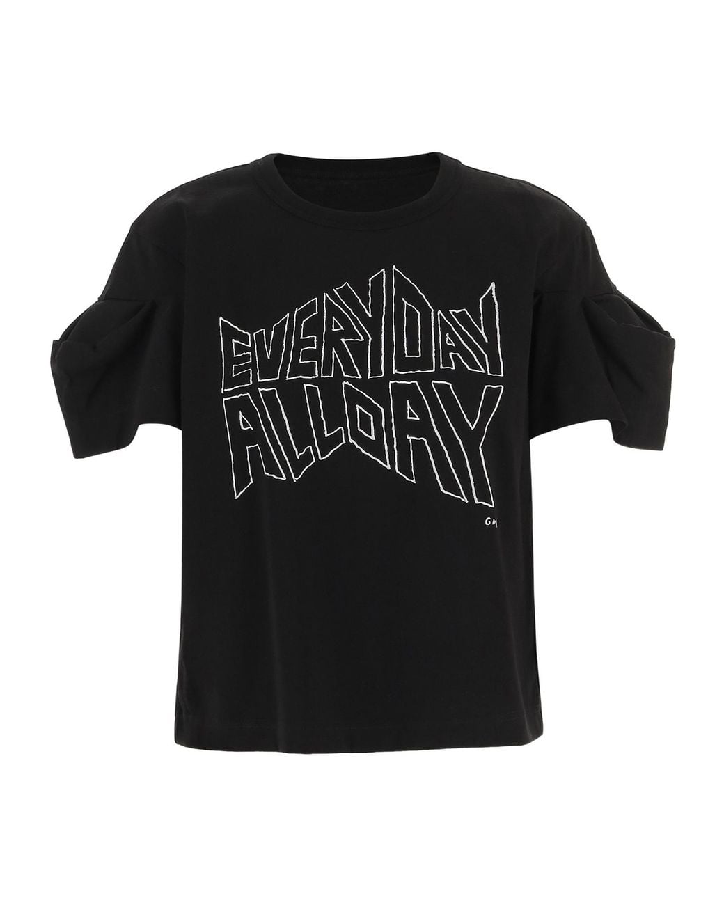 Sacai Black Short-Sleeved T-Shirt