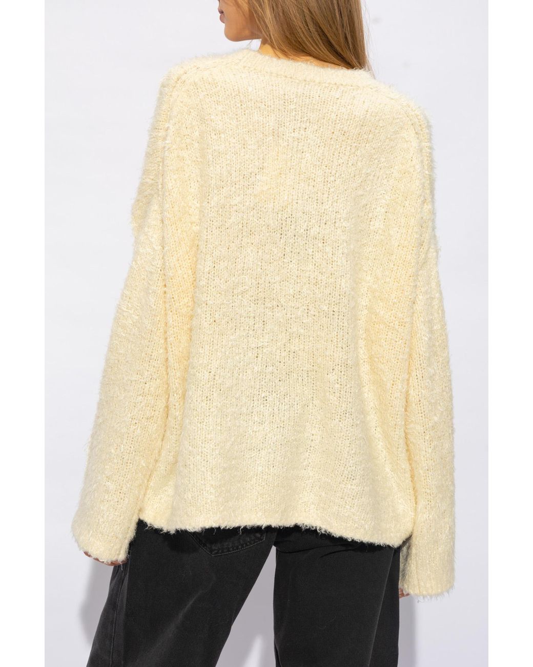 Totême  Natural Totême Boxy Knitted Jumper