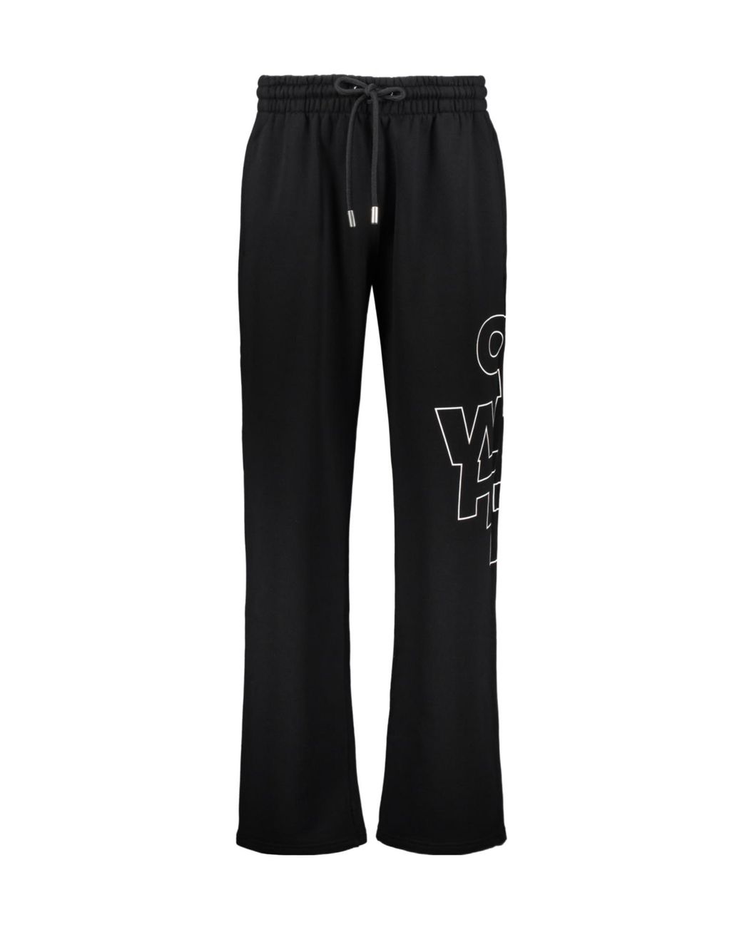 Off-White c/o Virgil Abloh Black Graphic Logo Drawstring Pants for men
