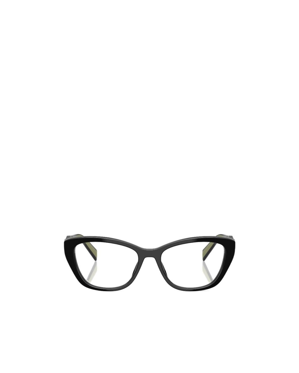 Prada White Eyewear Cat-Eye Glasses
