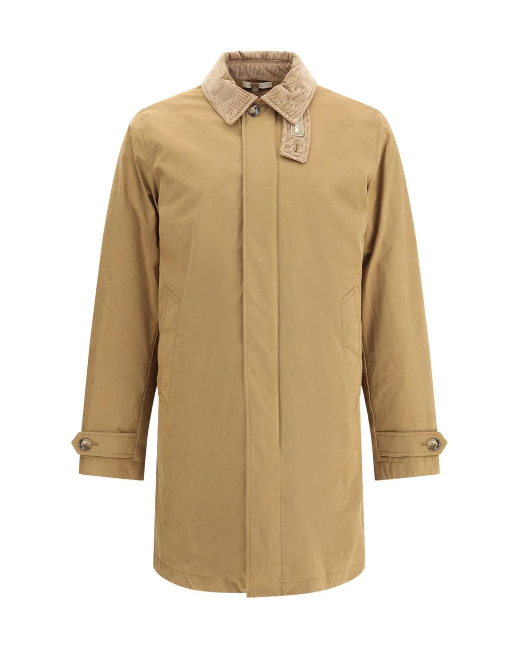 Woolrich Natural Long Sleeve Padded Jacket for men