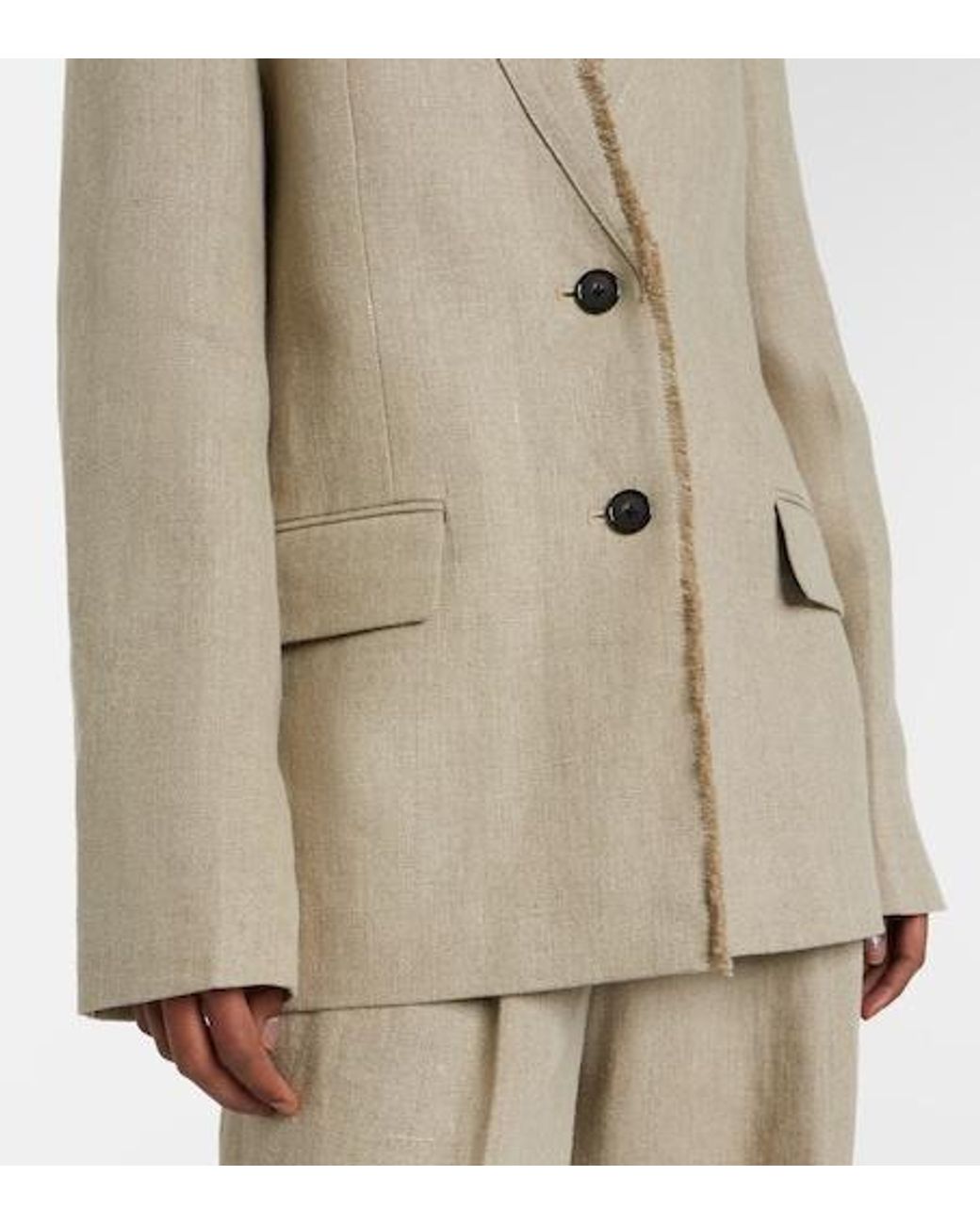 Totême  Natural Lightweight Linen Blazer