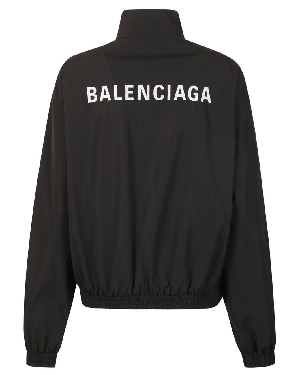 Balenciaga Black High-Neck Track Jacket