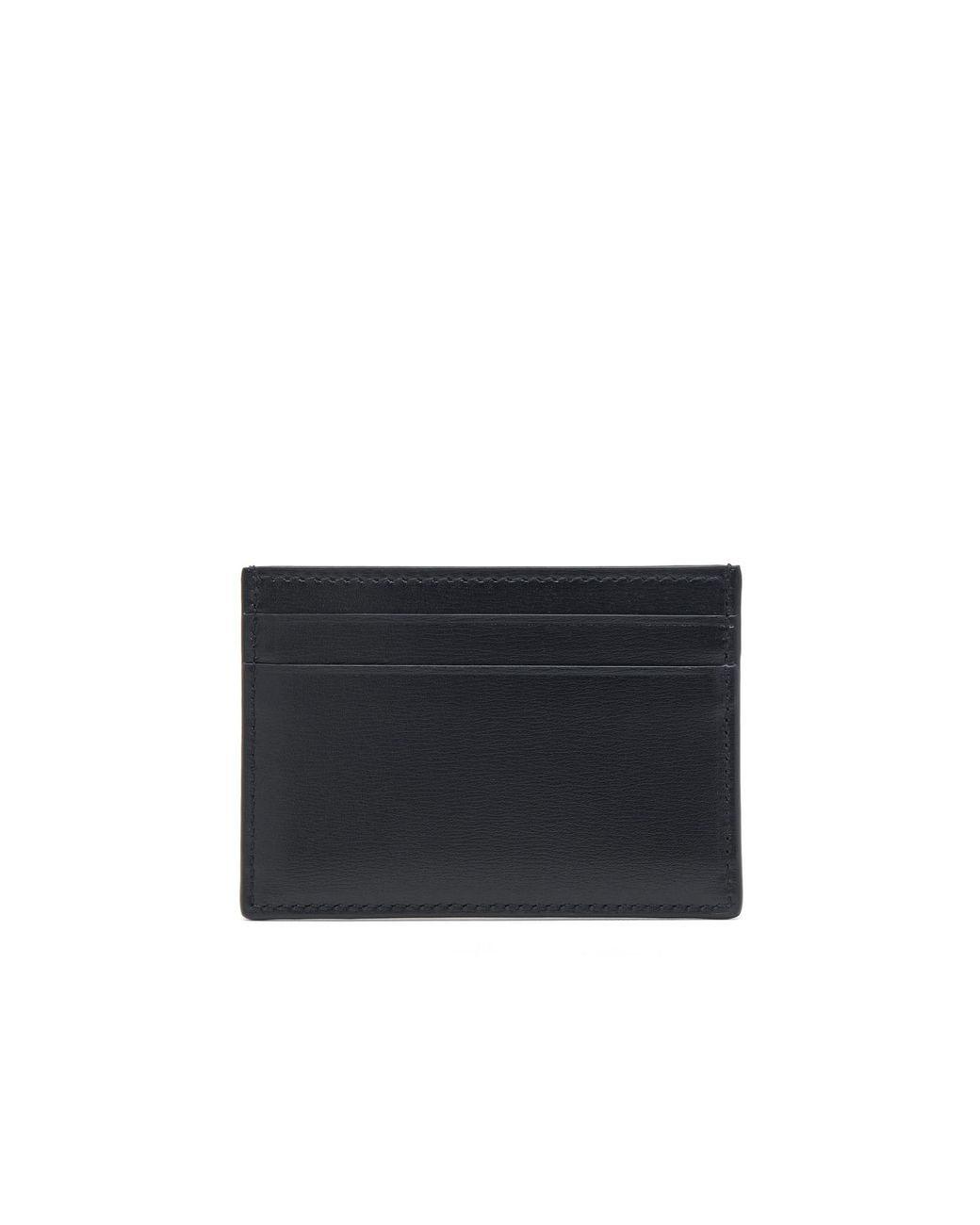 McQueen Black Logo Printed Card Holder