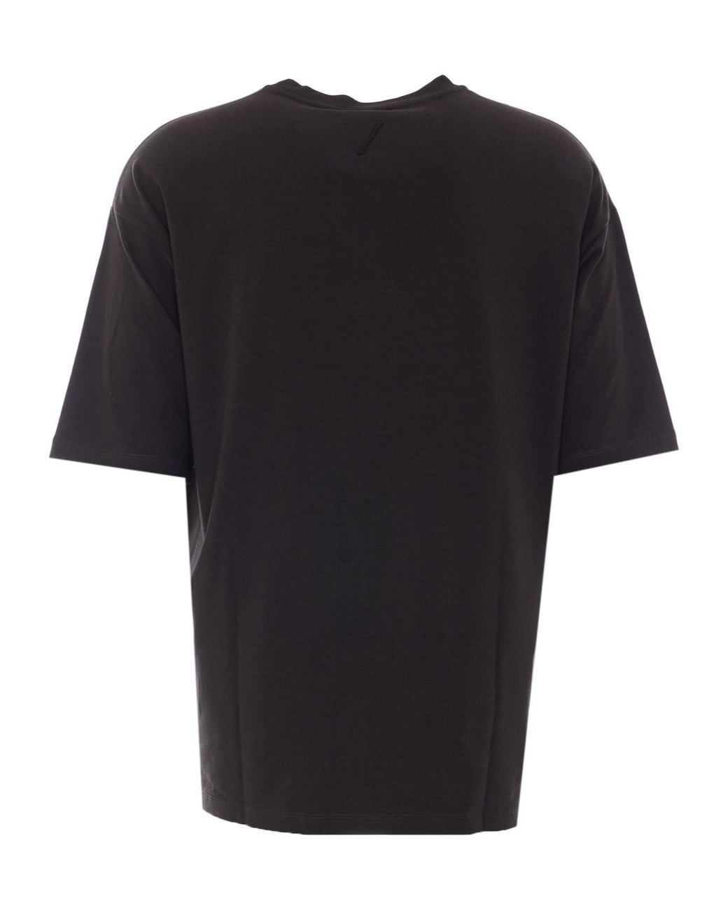 Thom Krom Black Oversized Crewneck T-Shirt for men